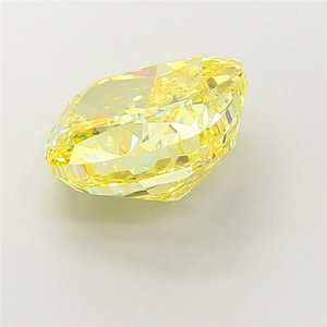 Diamant de laboratoire certifié CVD, jaune vif élégant, taille coussin, pierre précieuse brute, choix brillant pour la joaillerie fine de luxe. - Product Image 6