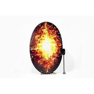 Tambour chamanique en peau de bison, tambour chamanique indigène fait main, tambour rond de 16 pouces avec cadre en peau de chèvre à vendre - Product Image 3