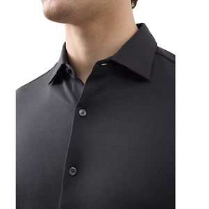 Chemise en jersey de coton pur, coupe ajustée, facile à repasser - Product Image 1