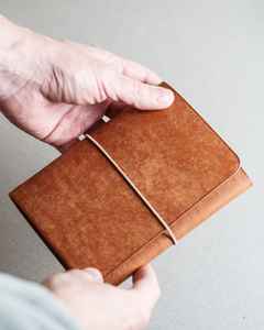 Funda de Cuero Genuino Delgada y Resistente, a Prueba de Olores, para Cuaderno A5 Recargable, para Uso Diario, LNBC-0121 - Product Image 1