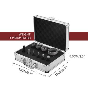 Set di 10 punte diamantate per trapano, kit di frese a tazza diamantate brasate sottovuoto per piastrelle, vetro e marmo, kit premium per fori in vari materiali - Product Image 3