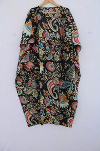 Vestido Kaftán Informal de Verano con Estampado Floral Tropical, sin Mangas, de Algodón, para Mujer, Ropa de Playa, Estilo Asia Pacífico - Product Image 3