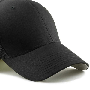 Casquettes de baseball respirantes en maille noire unie, nouvelle collection 2026, avec logo personnalisé, service OEM ODM, pour adultes - Product Image 6