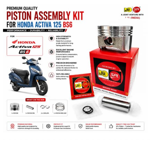 Kit de piston pour Honda Activa 125 BS6, diamètre 50,00 mm, surface lisse, anneau OEM, 50,00 mm - STD, au meilleur prix - Product Image 5