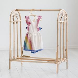 Porte-vêtements en rotin pour enfants, supports de suspension de vêtements, rails de rangement pour vêtements, prix de gros - Product Image 5