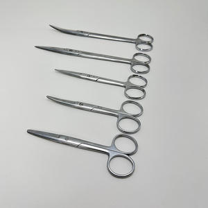 Laboratory Scissors Straight Head Elbow <b>10</b> <b>12</b> 14 16 18 20 22 25 30cm Round Headed Biological Tissue Scissors by Blush Surgical - Product Image 2
