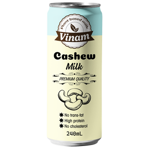 OEM Private Label Fresh Vietnam Original 250ml/330ml Canned Cashew Nut Milk Drink Good Taste for Wholesale Export - Product Image 1
