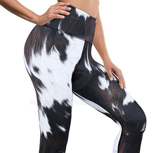 Leggings de Mujer Ligeros de Alta Calidad en Spandex/Nailon con Cintura Elástica y Diseño Sólido para Uso Casual y Todas las Temporadas - Product Image 3