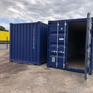 Conteneur de transport sec 20 pieds en acier bleu, boîte de stockage et de transport de fret High Cube GP HQ - Product Image 5