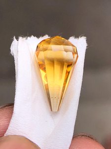Natural Yellow <b>Citrine</b> Faceted Drop Cut Gemstone Loose Stone For Jewelry Making <b>Ring</b> Pendant Necklace - Product Image 3