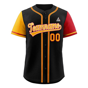 Maillot de baseball rose personnalisé 2025 – 100 % coton biologique, col en V, manches courtes, uniforme d'équipe, nom et numéro personnalisés, style professionnel - Product Image 1