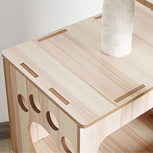 Condo pour animaux de compagnie, griffoir pour chat en bois de sisal naturel, meubles pour chat, arbre à chat, jouet pour chat, tour à grimper pour chat, maison d'escalade, hémisphère, 1 kg, intérieur - Product Image 3