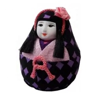 Vente en gros 2024 : Meilleure vente de poupées miniatures traditionnelles japonaises Ehime Hime-Daruma Diamond Daruma pour décoration adulte et Noël
