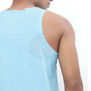 Débardeur en coton tricoté doux pour homme – Confortable, idéal pour l'été, l'entraînement, le fitness, décontracté, respirant, écologique, lavé - Product Image 2