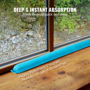 Almohadillas de Lana de Acero Absorbentes Universales de 3 x 47.24 Pulgadas, Resistentes al Moho, Capacidad de 20 Galones, 12 Unidades, Control de Derrames, Absorbentes de Agua - Product Image 3