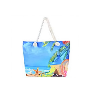 Bolsas de compras con cierre de cremallera a la moda, bolso de mano reutilizable y elegante, bolso de transporte multiusos duradero y ligero para uso diario en compras - Product Image 1