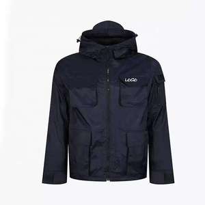 Men's Tactical Windbreaker <b>Jacket</b> <b>Waterproof</b> Outdoor Hooded Cargo Work Coat Lightweight Windproof Sportswear Casual Outerwear - Product Image 1