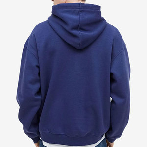 Sweat à capuche streetwear personnalisé surdimensionné avec motif araignée bleue, 100% coton, molleton lourd, pour hommes et femmes - Product Image 4