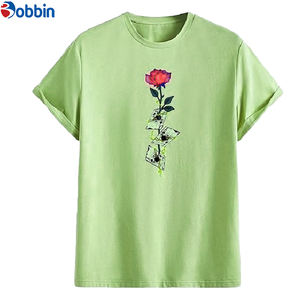 Camiseta Casual para Hombre Talla Grande, 100% Algodón, Antiarrugas, Secado Rápido, Corte Regular, Manga Corta, Estilo Veraniego, Simple, para Parejas, Holgada - Product Image 2