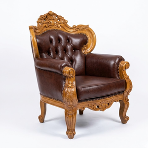 Living Room <b>Convertible</b> <b>Sofa</b> Set Made of Solid Teak Wood with Soft Foam Lining and Beautiful Carvings Modern Design - Product Image 4