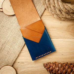 Custom Genuine Leather <b>Card</b> Holder Portable Credit <b>Card</b> Pocket <b>Case</b> Luxury Slim RFID <b>Business</b> Wallet LCH-0213 - Product Image 6