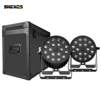 SHEHDS Zoom 18x18W LED Par RGBWA UV 6-en-1 en aluminium moulé sous pression, projecteur LED pour éclairage de scène, solution CE