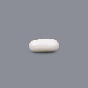 Natural White Coral Loose Gemstone 4.5 Carat Faceted Cut Calibrated Certified Wholesale - Product Image 3