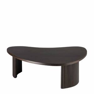 Juego de Mesas de Centro Modernas Minimalistas Negras con Forma Orgánica y Patas Cilíndricas Acanaladas para Sala de Estar, Apartamento u Hotel - Product Image 5