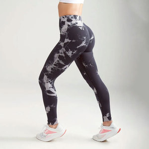 Pantalones de Yoga de Cintura Alta para Mujer de Alta Calidad AND1, Leggings Vintage para Gimnasio, Fitness y Running, con Efecto Scrunch y Diseño de Mármol - Product Image 1