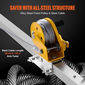 ชุดขาตั้งสามขาสำหรับกู้ภัยในพื้นที่จำกัด พร้อมขายึด 7 ขา สายเคเบิล 98 ฟุต อุปกรณ์ป้องกันการตก 32.8 ฟุต - Product Image 3