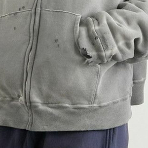 Sweat-shirts à capuche pour hommes, design délavé à l'acide, qualité OEM supérieure, tissu robuste, coutures solides, durabilité longue durée, performance durable, vente en gros - Product Image 2