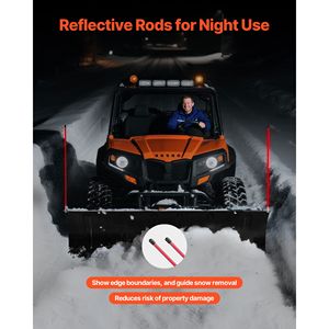 Kit Lama Spazzaneve Regolabile da 43 Pollici/60 cm di Larghezza, Montaggio Universale Facilmente Staccabile con Gomma Antiscivolo per una Comoda Rimozione della Neve - Product Image 6