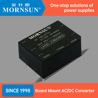 Convertisseur AC DC Mornsun Board Mount 5W 10W 15W 20W 25W 40W 60W Module convertisseur d'alimentation AC DC à cadre ouvert