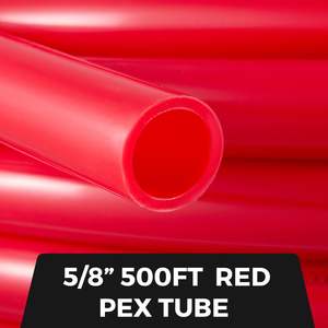 5/8 pouces X 500Ft Durable PEX Tube EVOH O2 Barrière Rouge Pex-B pour Résidentiel Commercial Radiant Plancher Chauffage Flexible Plomberie - Product Image 2