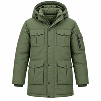 Vêtements pour hommes : Parkas pour hommes grandes tailles, manteaux d'extérieur longs et épais pour l'hiver 2026, prix de gros