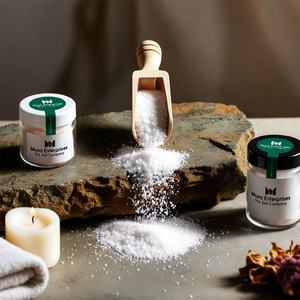 Sel de Bain Himalayen Blanc Naturel à Grain Fin, Pierre Sculptée, Thérapie Spa Minérale et Herbacée Moderne, Bain Relaxant pour le Corps, Cristal Doux - Product Image 2