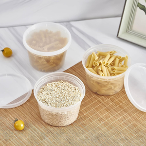 Contenedores Desechables de Plástico PP de 16 oz para Almacenamiento de Alimentos, Herméticos, con Tapas, 48 Unidades, para Fiestas, Diseño Moderno, Aptos para Congelador - Product Image 5