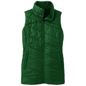 Gilet matelassé sans manches pour femme, thermique, décontracté, avec fermeture éclair, léger, en toile, rembourrage en coton doux, vêtement d'extérieur tendance - Product Image 4