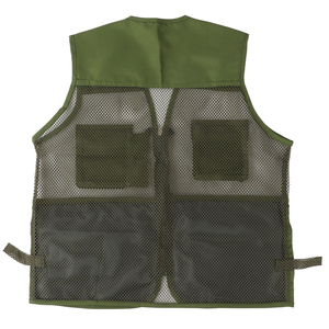 Gilet élégant en maille à séchage rapide pour homme, idéal pour le travail en extérieur, la pêche et la photographie, avec poches imprimées - Product Image 3