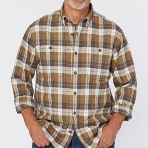 Men's Knitted <b>Flannel</b> Shirt Classic Long Sleeve Button-Up Breathable Eco-Friendly Quick Dry Casual Outdoor Wear Durable <b>Top</b> - Product Image 3