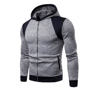 Sweat-shirt à capuche personnalisé avec logo, en coton biologique uni, coupe courte, pour homme, vente en gros - Product Image 1