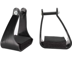 Étriers d'équitation professionnels en aluminium inclinés avec conception de sécurité, protection antidérapante de la cheville pour l'équitation - Product Image 1