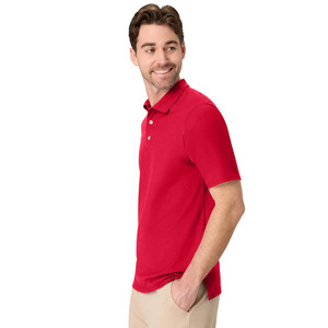 Polo Rojo para Hombre, Manga Corta, Casual, Liso, Tejido Transpirable, Logotipo Personalizado, OEM, ODM Disponible - Product Image 4