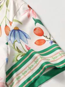 Custom Vintage Print <b>T</b> <b>Shirt</b> and Shorts Set Summer Beach Resort Vacation Matching Outfit - Product Image 4
