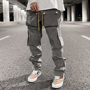 Pantalones Cargo Tácticos de Calidad de Exportación para Hombre, Fabricante de Pantalones Cargo para Hombre con MOQ Bajo, Pantalones Cargo de Algodón para Hombre con Marca Privada - Product Image 2