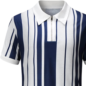 เสื้อยืดโปโลมีซิปสำหรับผู้ชายเสื้อโปโลแบบปรับได้สำหรับผู้ชาย - Product Image 4