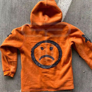 Venta al por mayor 100% algodón de los hombres Premium Drop Shoulder Hoodie Custom Logo Design Vintage Look desgastado - Product Image 2