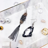 Bijoux fantaisie, accessoires DIY, style bohème, boucles d'oreilles pendantes plaquées or, pour femmes, pour les soirées