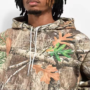 Men's Winter Sporty Oversized Fleece Hunting Hoodie-Waterproof & Quick Dry Eco-Friendly Breathable Polyester/Cotton - Product Image 3