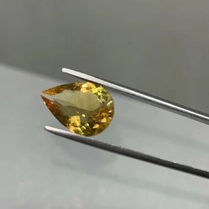 Citrino Dorado Natural de 9x7MM en Forma de Pera, Gema Suelta de la Mejor Calidad para Joyería - Product Image 1